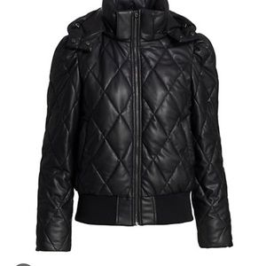 Generation love Beau Vegan leather puffer jacket